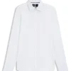 Slim-Fit-Hemd aus strukturiertem Performance-Stretch-Jersey