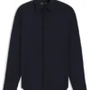 Slim-Fit-Hemd aus strukturiertem Performance-Stretch-Jersey