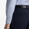 Slim-Fit-Hemd aus strukturierter, knitterfreier Baumwolle