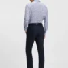 Slim-Fit-Hemd mit Blumenprint aus Stretch-Baumwollpopeline