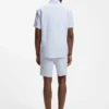 Slim-Fit-Hemd mit Blumenprint aus Stretch-Leinen