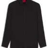 Slim-Fit-Hemd mit Jacquard-Muster