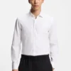 Slim-Fit-Hemd mit Logo-Jacquard