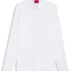 Slim-Fit-Hemd mit Logo-Jacquard