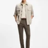 Slim-Fit-Hose aus Baumwolle, Seide und Stretch Slim-Fit-Hose aus Baumwolle, Seide und Stretch