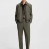 Slim-Fit-Hose aus Popeline-Mischgewebe