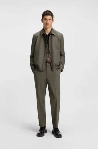 Slim-Fit-Hose aus Popeline-Mischgewebe