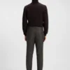 Slim-Fit-Hose aus Schurwolle mit feinem Muster Slim-Fit-Hose aus Schurwolle mit feinem Muster