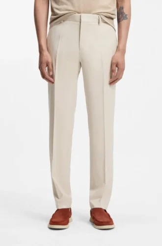 Slim-Fit-Hose aus Serge aus Schurwolle