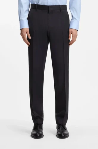 Slim-Fit-Hose aus Serge aus Schurwolle