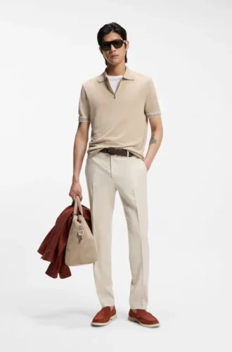 Slim-Fit-Hose aus Serge aus Schurwolle