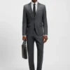 Slim-Fit-Hose aus Serge aus Schurwolle