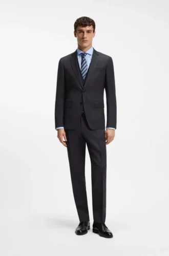 Slim-Fit-Hose aus Serge aus Schurwolle