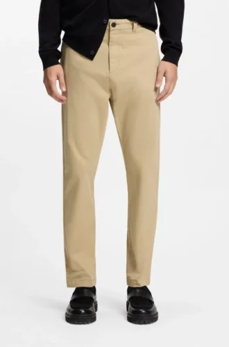 Slim-Fit-Hose aus Stretch-Baumwollgabardine