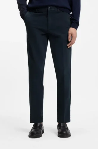 Slim-Fit-Hose aus Stretch-Baumwollgabardine
