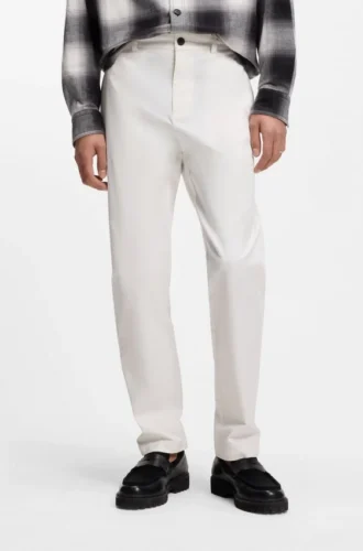 Slim-Fit-Hose aus Stretch-Baumwollgabardine