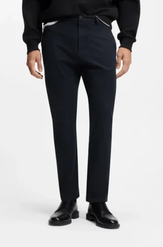 Slim-Fit-Hose aus Stretch-Baumwollgabardine