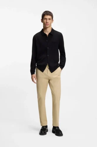 Slim-Fit-Hose aus Stretch-Baumwollgabardine
