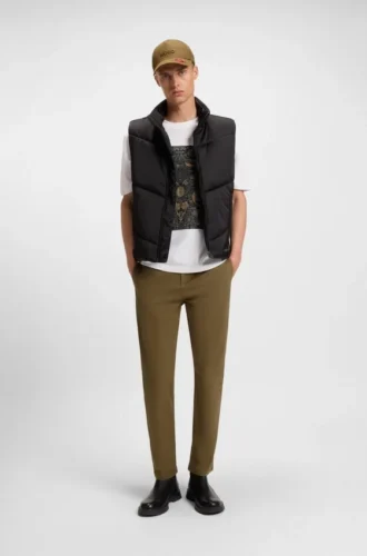 Slim-Fit-Hose aus Stretch-Baumwollgabardine