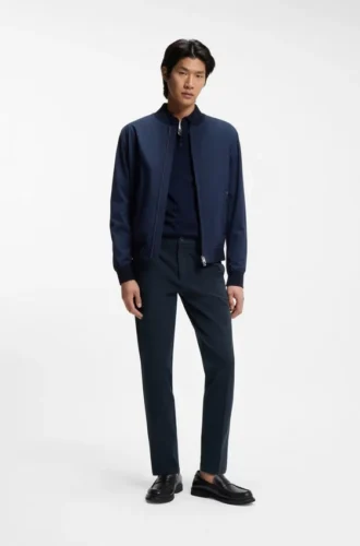 Slim-Fit-Hose aus Stretch-Baumwollgabardine