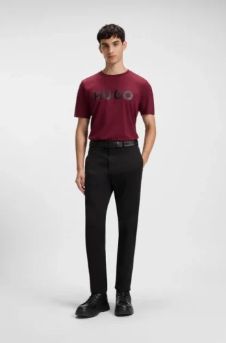 Slim-Fit-Hose aus Stretch-Baumwollgabardine