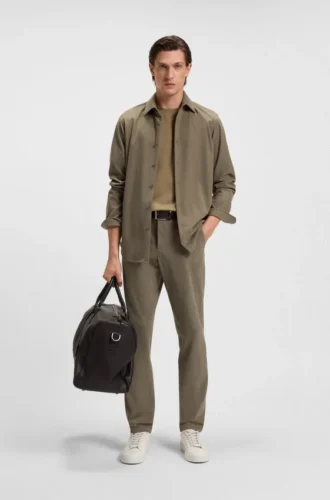Slim-Fit-Hose aus Stretch-Cord