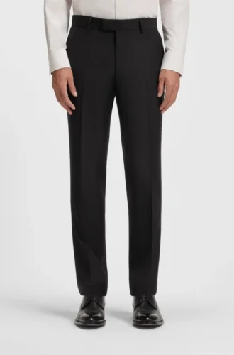 Slim-Fit-Hose aus Stretchwolle