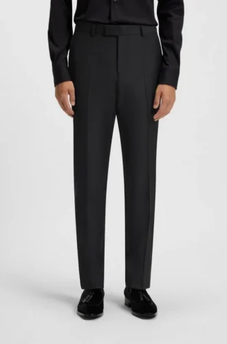 Slim-Fit-Hose aus Stretchwolle