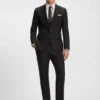 Slim-Fit-Hose aus Stretchwolle