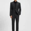 Slim-Fit-Hose aus Stretchwolle
