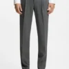 Slim-Fit-Hose aus Wollmischung im Sharkskin-Look