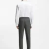 Slim-Fit-Hose aus Wollmischung im Sharkskin-Look