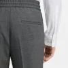 Slim-Fit-Hose aus Wollmischung im Sharkskin-Look
