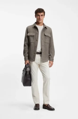 Slim-Fit-Hose „Delaware“ aus Baumwollmisch-Twill