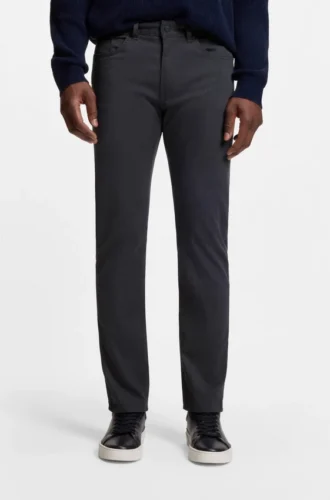 Slim-Fit-Hose „Delaware“ aus gebürstetem Stretch-Twill