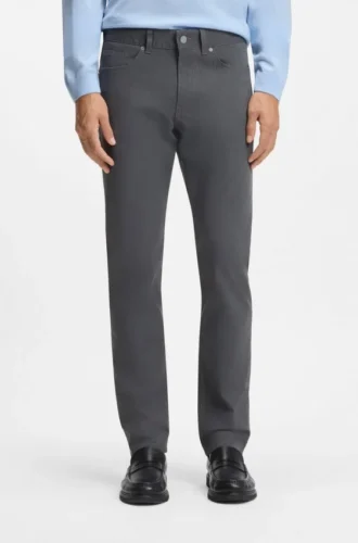 Slim-Fit-Hose „Delaware“ aus gebürstetem Stretch-Twill