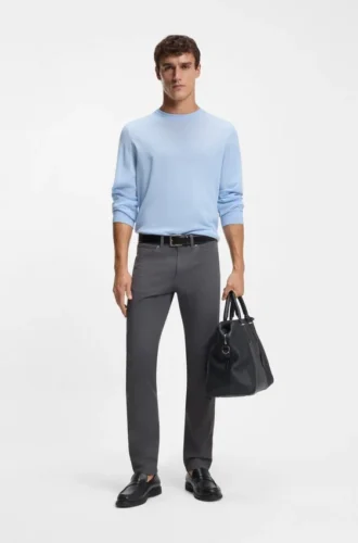 Slim-Fit-Hose „Delaware“ aus gebürstetem Stretch-Twill