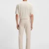 Slim-Fit-Hose „Delaware“ aus gemusterter Stretch-Baumwolle