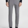 Slim-Fit-Hose „Delaware“ aus knitterfreiem Dobby