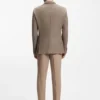 Slim-Fit-Jacke aus Baumwolle mit feinem Muster