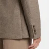 Slim-Fit-Jacke aus Baumwolle mit feinem Muster