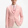 Slim-Fit-Jacke aus einer Leinenmischung