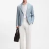Slim-Fit-Jacke aus einer Leinenmischung