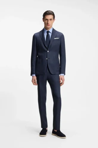 Slim-Fit-Jacke aus einer Leinenmischung