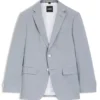 Slim-Fit-Jacke aus gemustertem Chiffon