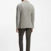 Slim-Fit-Jacke aus gemusterter Baumwollmischung