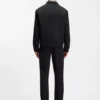Slim-Fit-Jacke aus Jersey aus Baumwollmischung