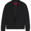 Slim-Fit-Jacke aus Jersey aus Baumwollmischung