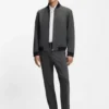 Slim-Fit-Jacke aus knitterfreiem Stoff Slim-Fit-Jacke aus knitterfreiem Stoff