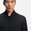 Slim-Fit-Jacke aus knitterfreiem Stoff
